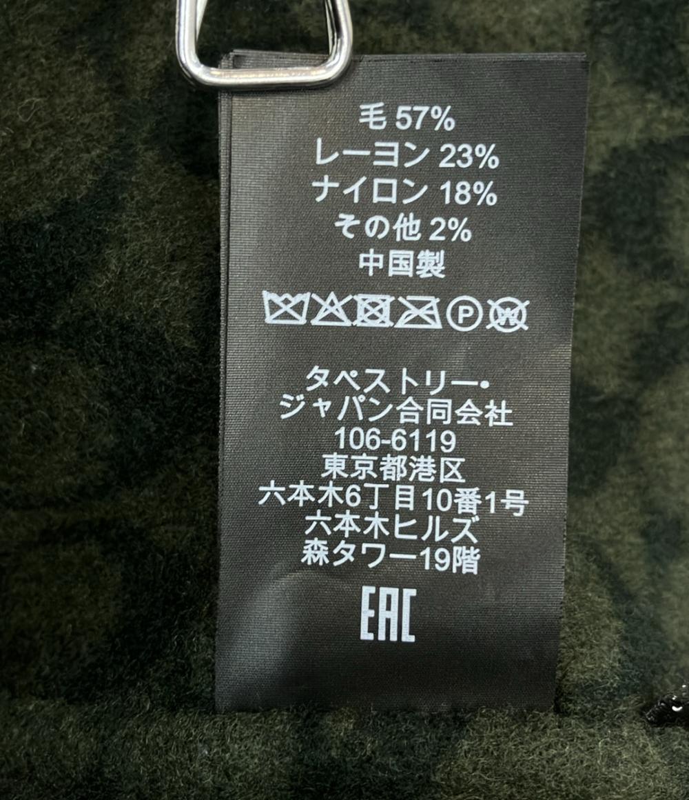 COACH ウールケープ ジップアップ シグネチャー CL278 レディース SIZE XS コーチ