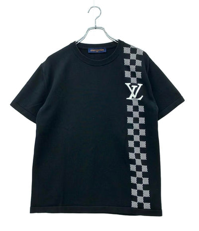 LOUIS VUITTON 半袖Tシャツ ニット ダミエストライプジャガードTシャツ RM211ZLWHKN86W メンズ SIZE M ルイ・ヴィトン