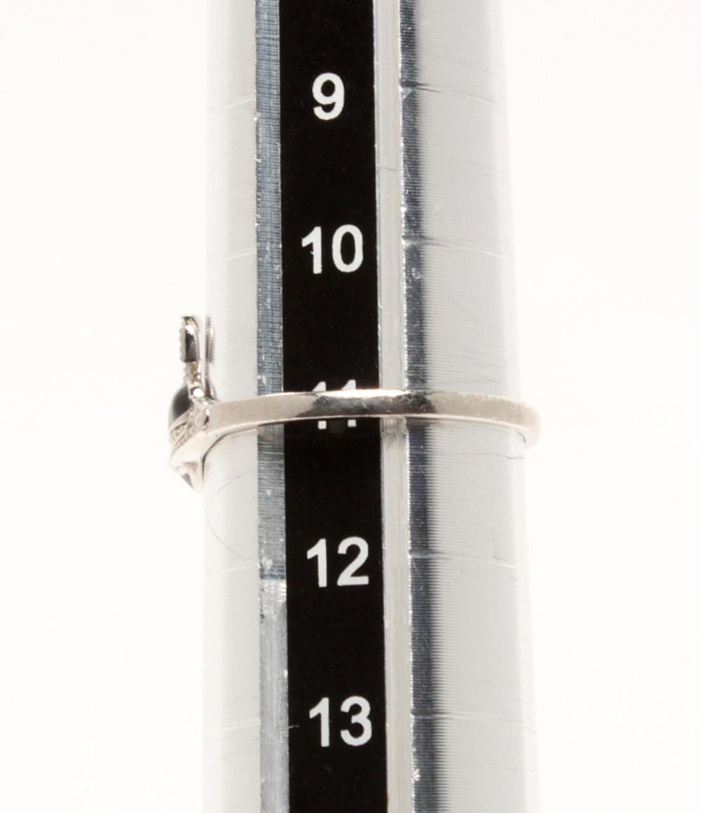 美品 Vivienne Westwood リング 指輪 SV925 MAN DIAMANTE HEART オーブ ハートモチーフ レディース SIZE 11号 ヴィヴィアンウエストウッド