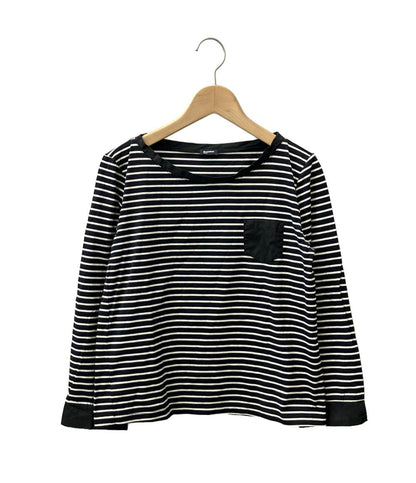 訳あり ジルサンダーネイビー ボーダー長袖カットソー レディース SIZE S (S) jilsander navy