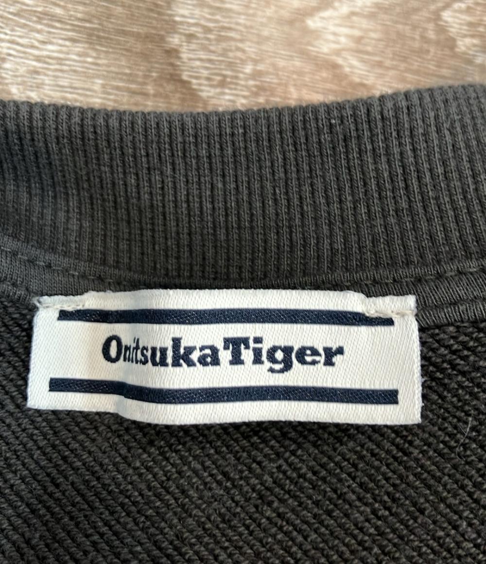 ONITSUKA TIGER スウェットシャツ 虎刺繍 SWEAT TOP 2183B537 メンズ SIZE M オニツカタイガー