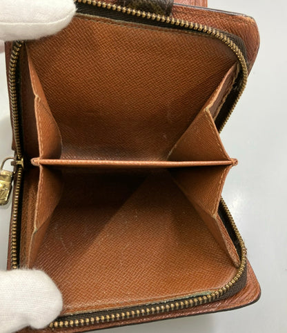 訳あり LOUIS VUITTON 二つ折り財布 コンパクトジップ モノグラム M61667 レディース ルイ・ヴィトン