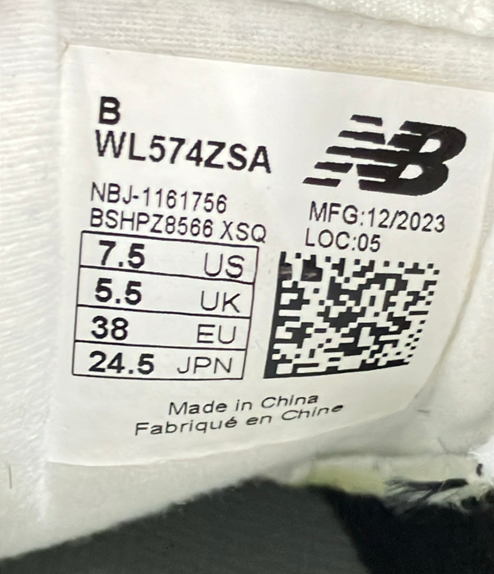 NEW BALANCE ローカットスニーカー 厚底 WL574ZSA レディース SIZE 24.5 (L) ニューバランス