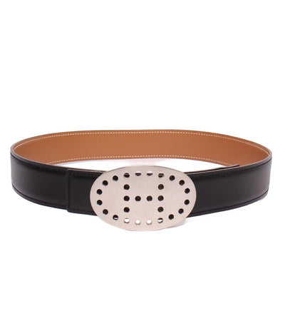 HERMES ベルト エブリンバックル リバーシブルベルト65 シルバー金具 〇Y刻印 レディース エルメス