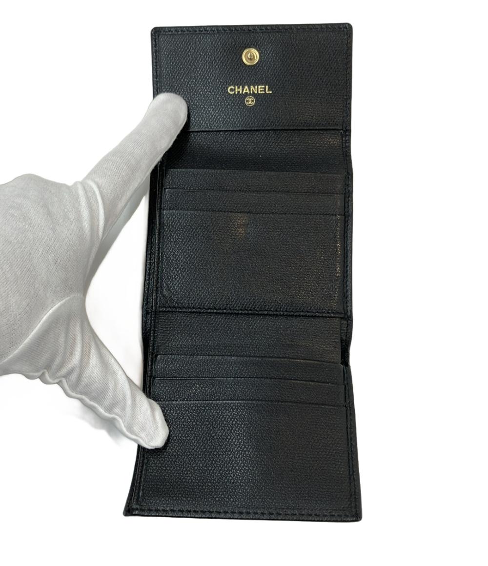 シャネル Wホック 三つ折り財布 レディース CHANEL