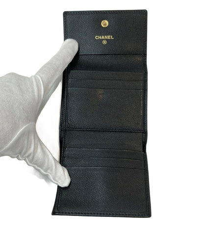 シャネル Wホック 三つ折り財布 レディース CHANEL