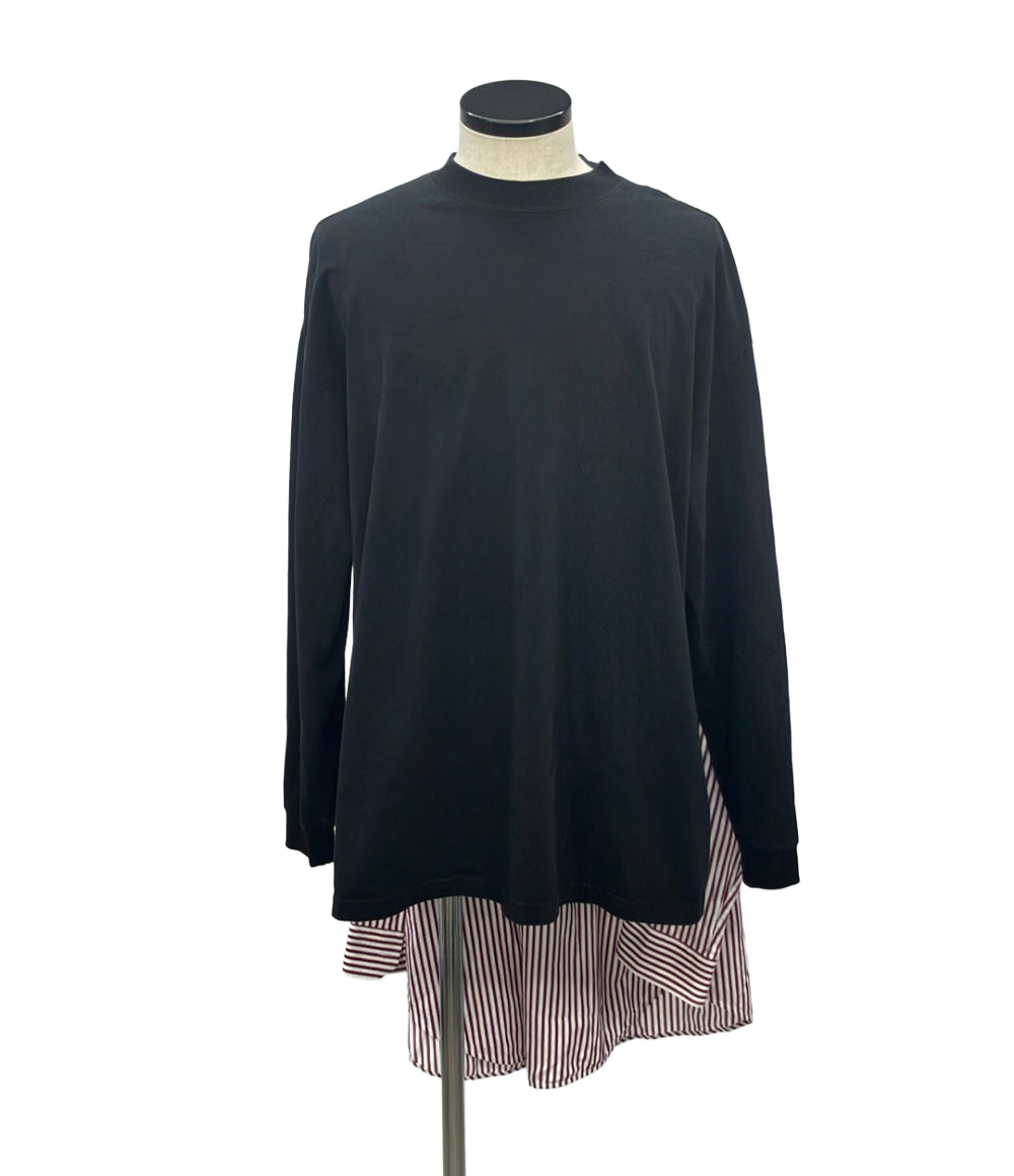 BALENCIAGA 長袖シャツ ドッキング 長袖Tシャツ 18AW 518021tam10 メンズ SIZE 36 バレンシアガ