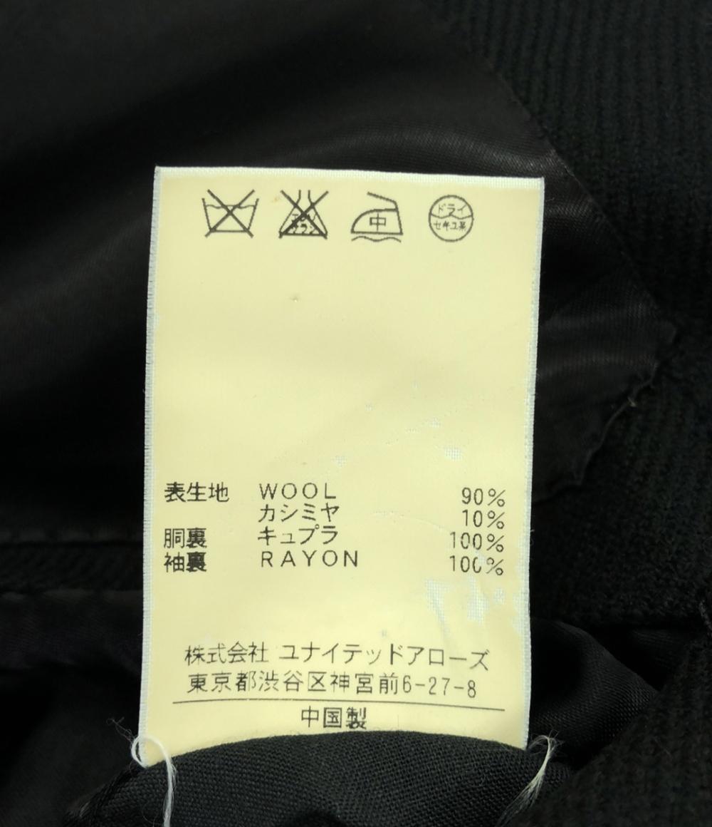 ユナイテッドアローズ 84 ﾒﾝｽﾞｱｳﾀｰ UNITED ARROWS ﾃｰﾗｰﾄﾞｼﾞｬｹｯﾄ loro piana／ﾌﾞﾗｯｸ ｼﾞｬｹｯﾄ メンズ SIZE 46 (XS) UNITED ARROWS