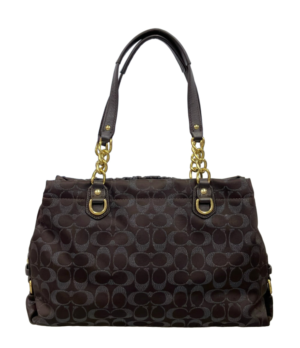 美品 COACH トートバッグ ショルダーバッグ 肩掛け シグネチャー F17645 レディース コーチ