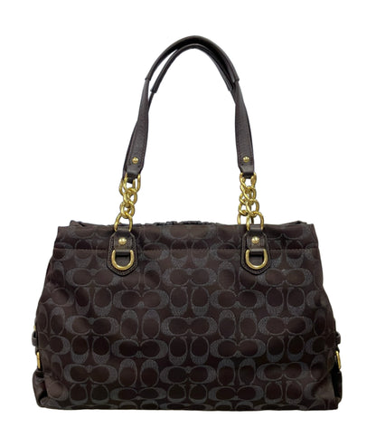 美品 COACH トートバッグ ショルダーバッグ 肩掛け シグネチャー F17645 レディース コーチ