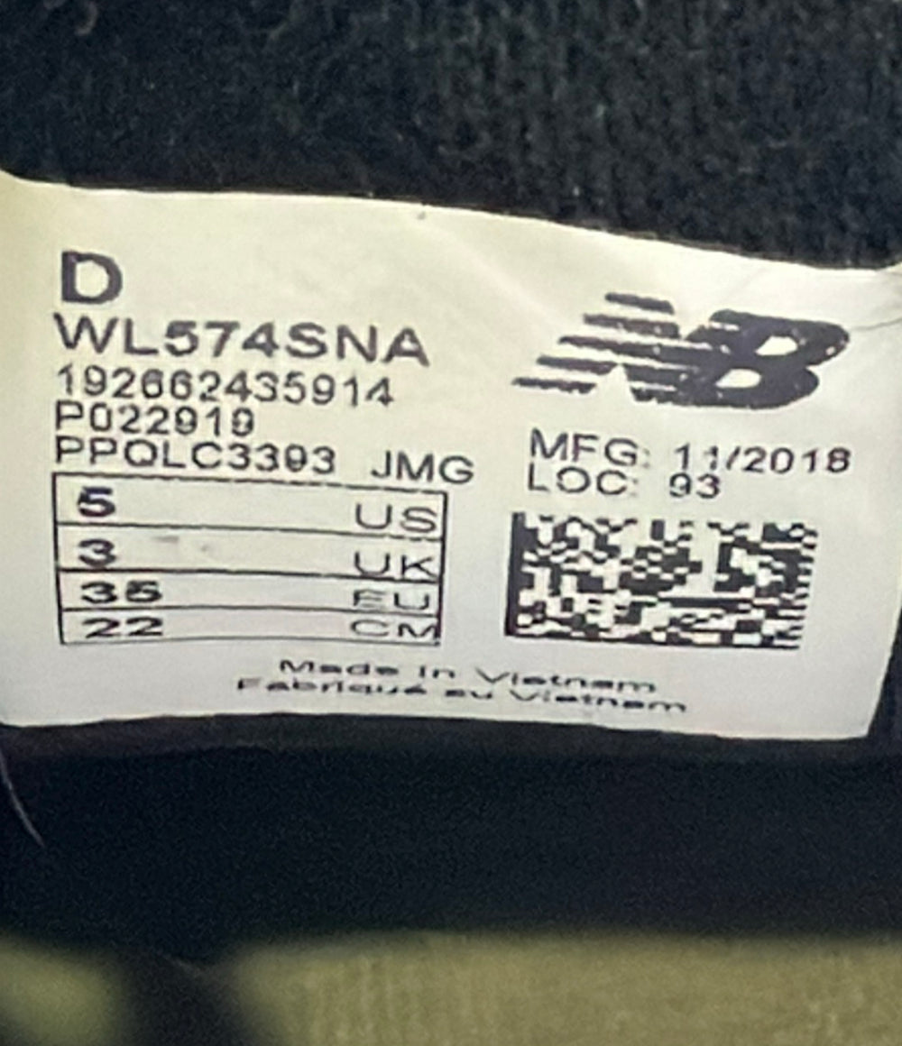 NEW BALANCE ローカットスニーカー WL574SNA レディース SIZE 22.0 ニューバランス