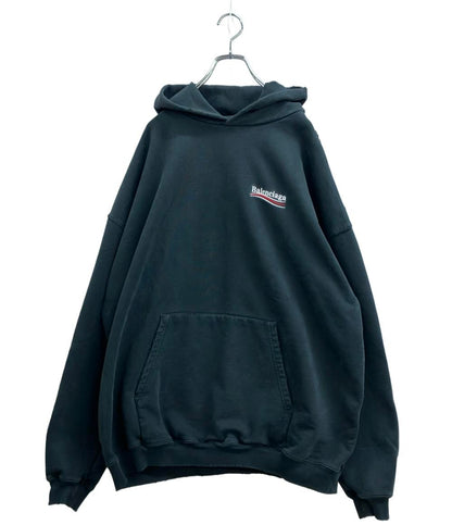 美品 BALENCIAGA Political Campaign Hoodie ポリティカル キャンペーン フーディー プルオーバー パーカー IT07 620973 TKV19 9034 メンズ SIZE XXS