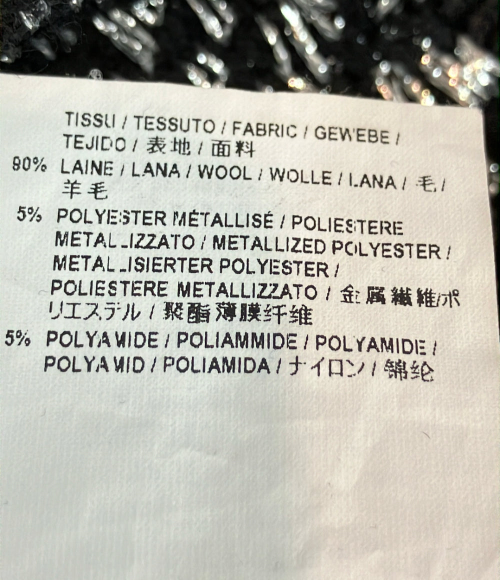 SAINT LAURENT 長袖ニット 光沢 ジグザグデザイン セーター 18AW 529734 メンズ SIZE S サンローラン