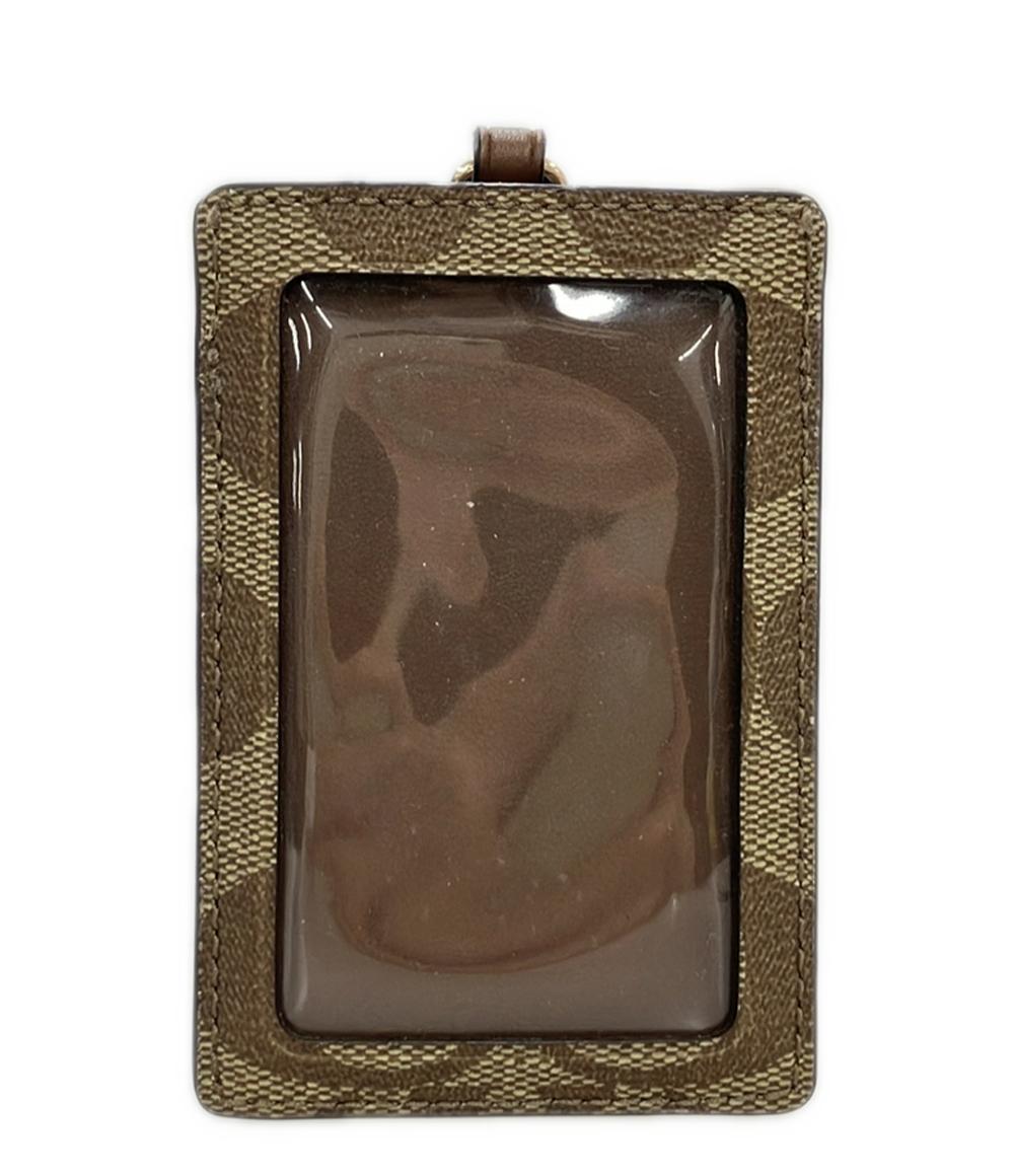 COACH パスケース ストラップ付き PVC シグネチャー F63274 レディース コーチ