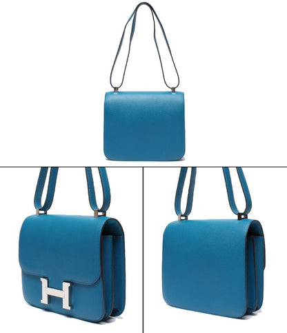 美品 HERMES ショルダーバッグ □R刻印 シルバー金具 ヴォーエプソン コンスタンス3 24 レディース エルメス