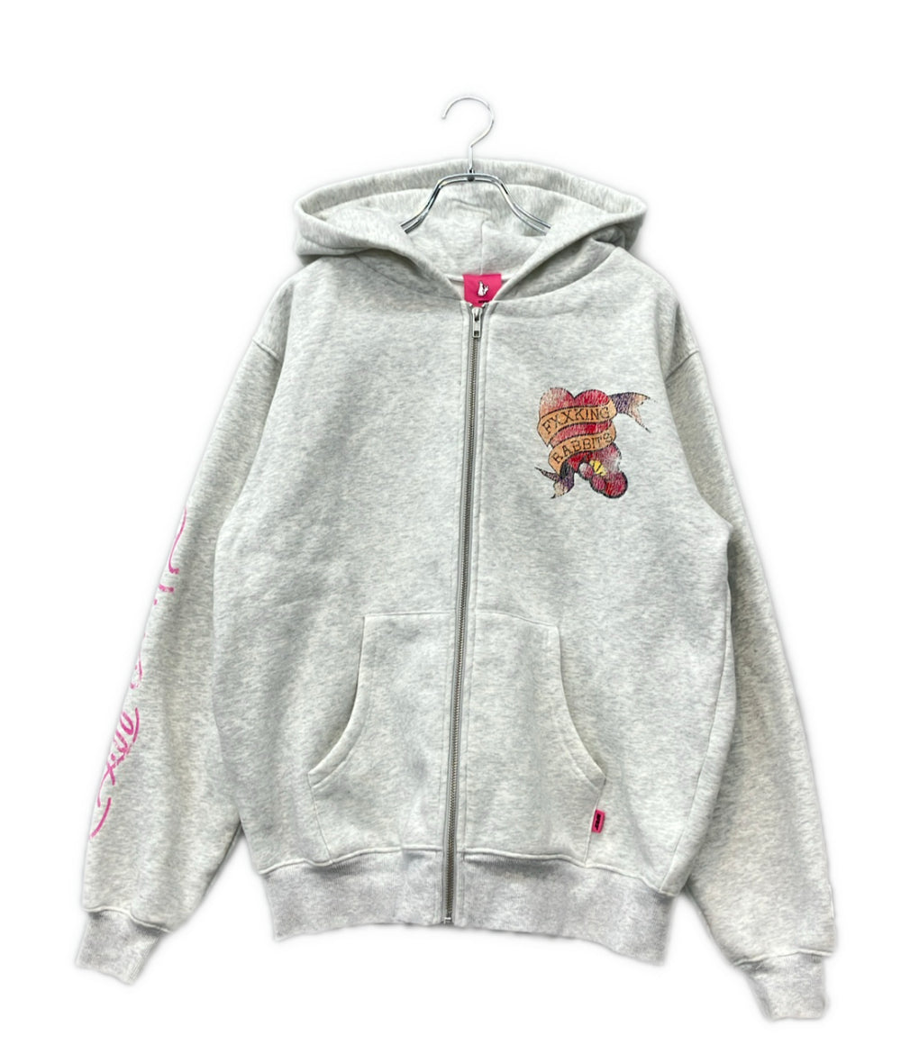 FR2 ジップアップ フーディーパーカー ヴィンテージ加工 メンズ SIZE M エフアールツー