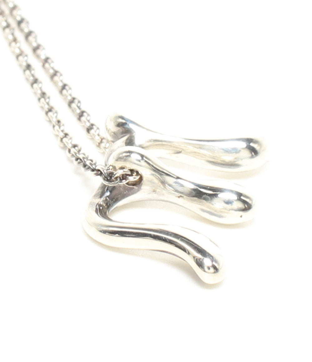 美品 Tiffany & Co. ネックレス SV925 Alphabet Letter Pendant M エルサ ペレッティ レディース ティファニー