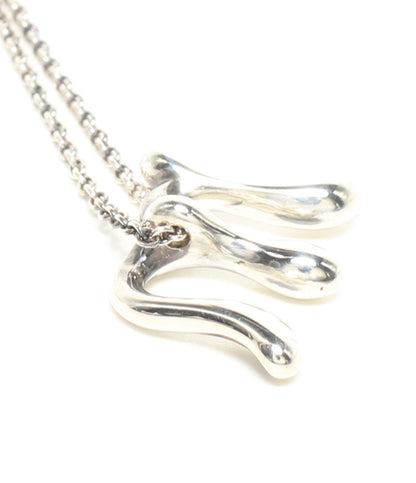 美品 Tiffany & Co. ネックレス SV925 Alphabet Letter Pendant M エルサ ペレッティ レディース ティファニー