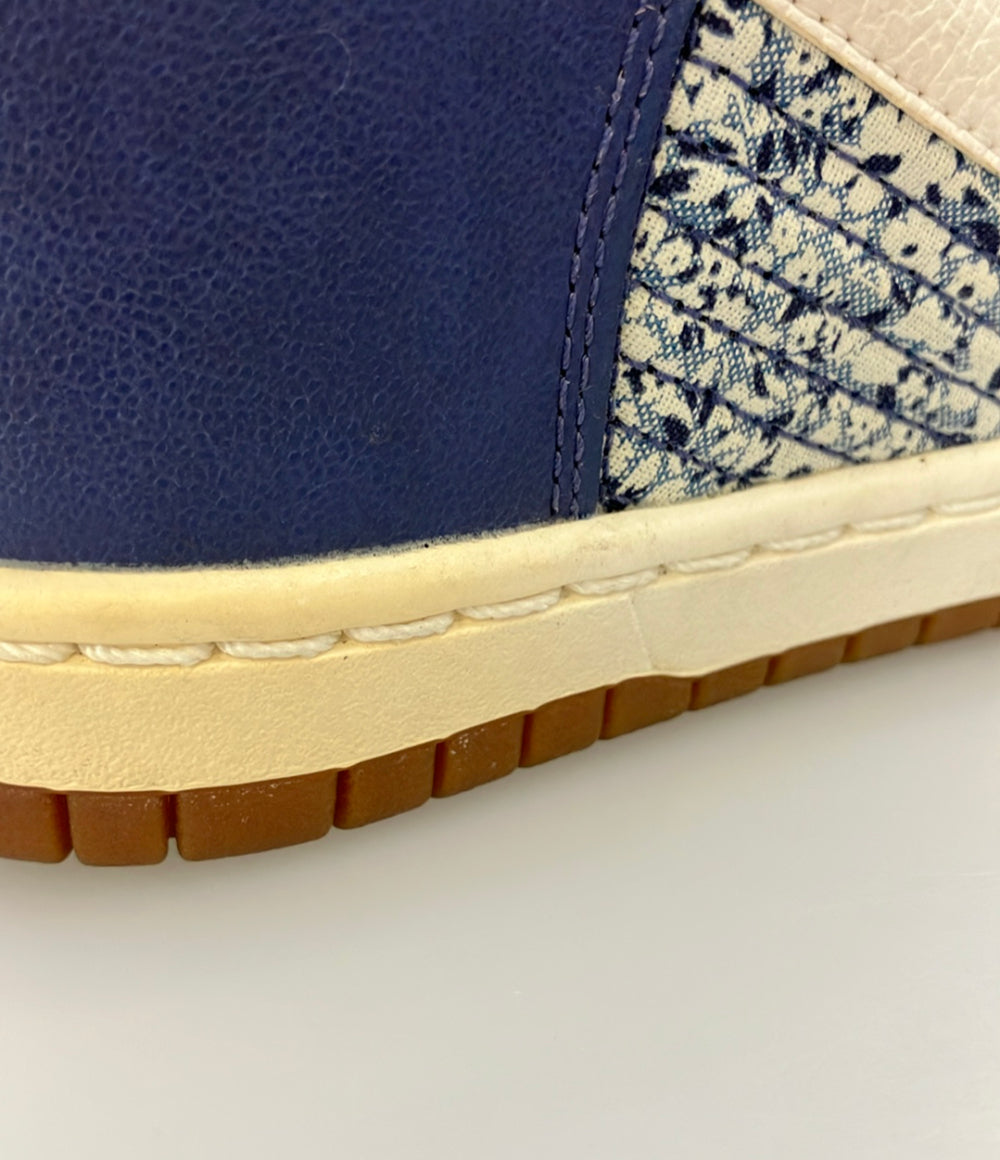 NIKE ハイカットスニーカー インヒール × リバティ ロンドン W DUNK SKY HI LIB QS 529040-400 レディース SIZE 23.5 (M) ナイキ