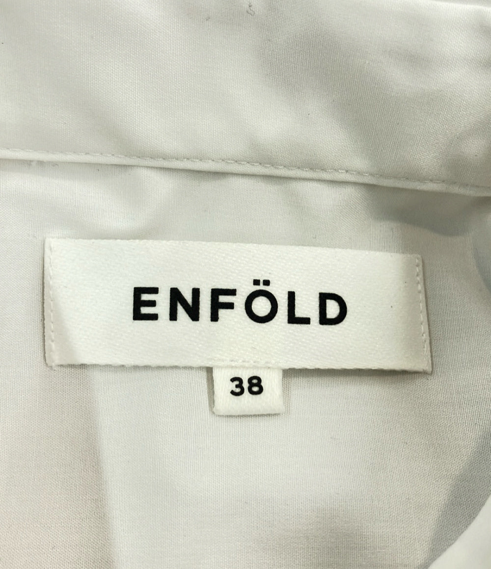 美品 ENFOLD 半袖シャツ 300GA730-0160 レディース SIZE 38 (M) エンフォルド