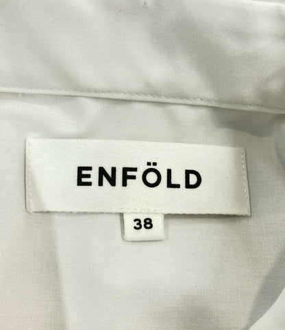 美品 ENFOLD 半袖シャツ 300GA730-0160 レディース SIZE 38 (M) エンフォルド