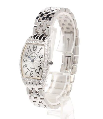 FRANCK MULLER 腕時計 SS SVアラビア QZ ダイヤケース SSブレス トノーカーベックス クオーツ 1752QZD レディース フランクミュラー