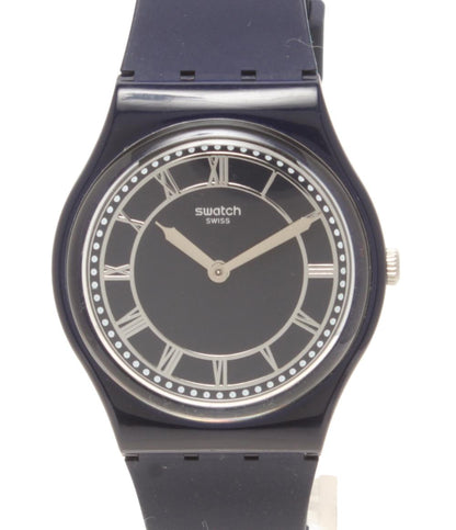 Swatch 腕時計 クオーツ ネイビー系 レディース メンズ スウォッチ