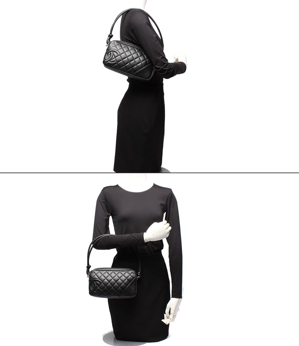 CHANEL ハンドバッグ カンボンライン ラムスキン シルバー金具 A25175 レディース シャネル