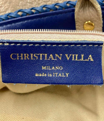 クリスチャンヴィラ 2way レザートートバッグ ショルダーバッグ 肩掛け レディース CHRISTIAN VILLA