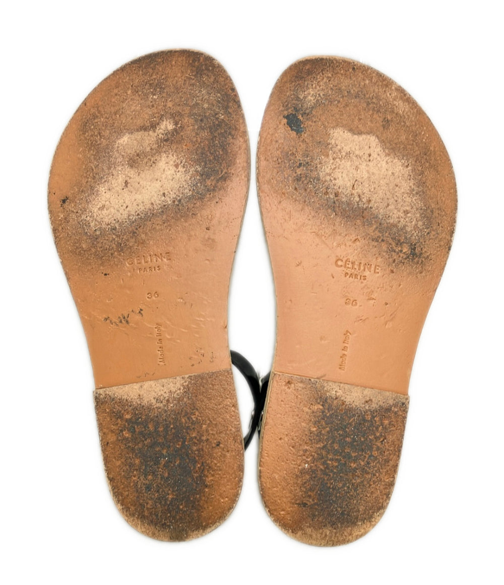 CELINE トングアンクルストラップサンダル レディース SIZE 36 セリーヌ