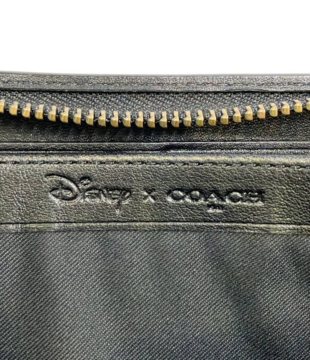 COACH Disney ラウンドファスナー長財布 メンズ レディース コーチ ディズニー