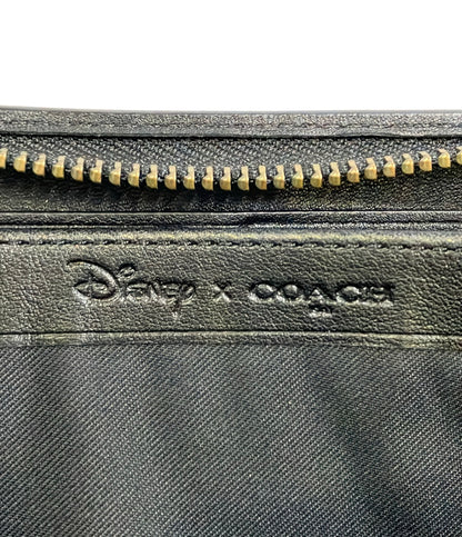 COACH Disney ラウンドファスナー長財布 メンズ レディース コーチ ディズニー