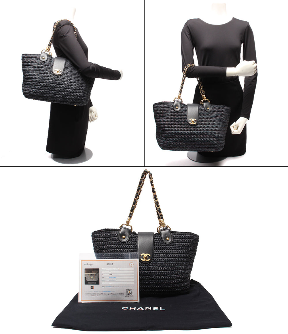 CHANEL チェーンショルダーバッグ トートバッグ 肩掛け ゴールド金具