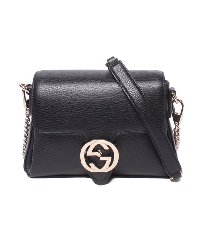 GUCCI チェーンショルダーバッグ 肩掛け 斜め掛け インターロッキングG 607720 527066 レディース グッチ