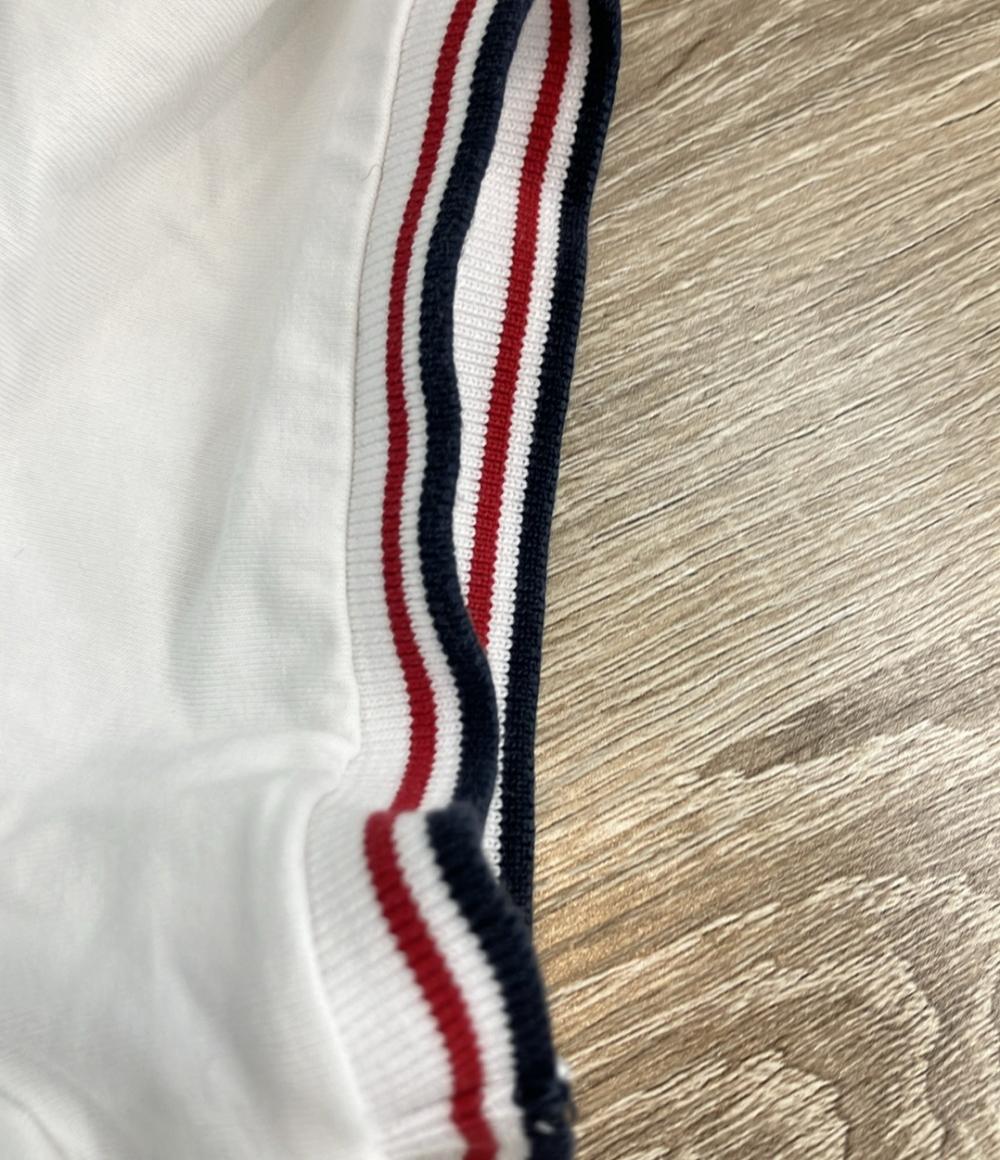 MONCLER 半袖Tシャツ Vネック トリコロールリブ ブランドワッペン C10918100800 メンズ SIZE L モンクレール