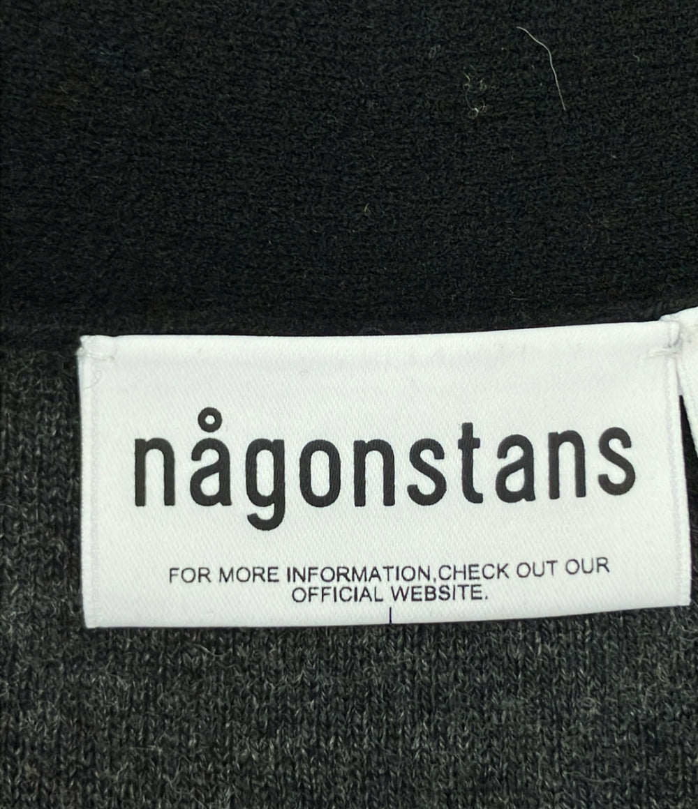 nagonstans 長袖カーディガン ダブルフェイス フロントボタン 470FA870-0700 レディース SIZE M ナゴンスタンス