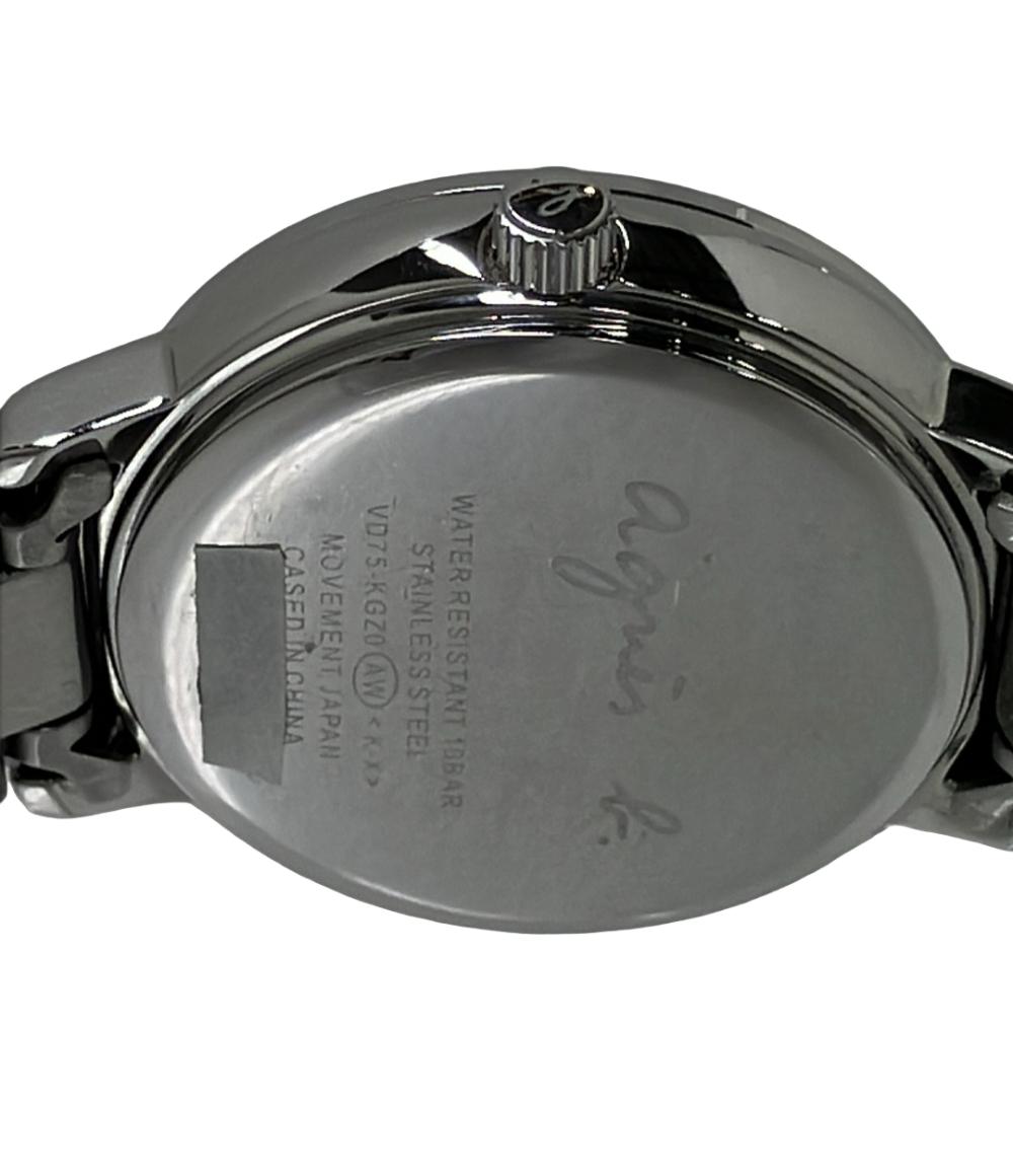 agnes b. 腕時計 クオーツ ネイビー VD75-KGZ0 メンズ アニエスベー