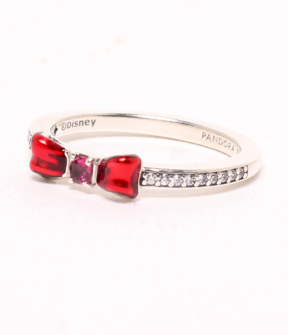 美品 PANDORA Disney リング 指輪 SV925 白雪姫 リボンモチーフ レディース SIZE 13号 パンドラ