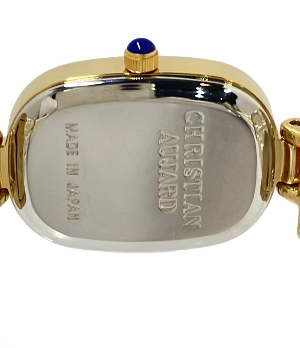 美品 CHRISTIAN AUJARD 腕時計 クオーツ レディース クリスチャンオジャール