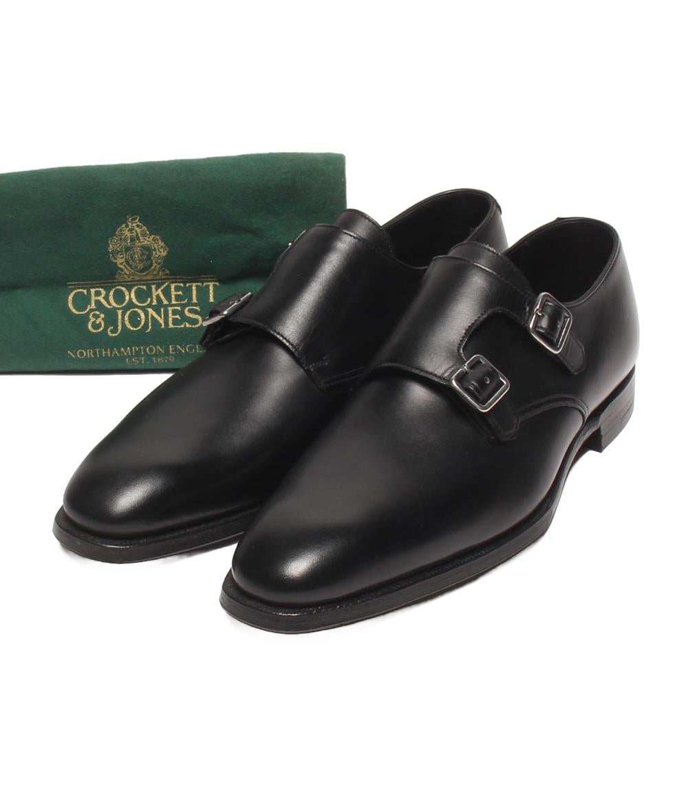 美品 CROCKETT&JONES ダブルモンクシューズ ビジネスシューズ SEYMOUR
