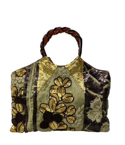 美品 JAMIN PUECH ハンドバッグ ビーズバッグ レディース ジャマンピュエッシュ