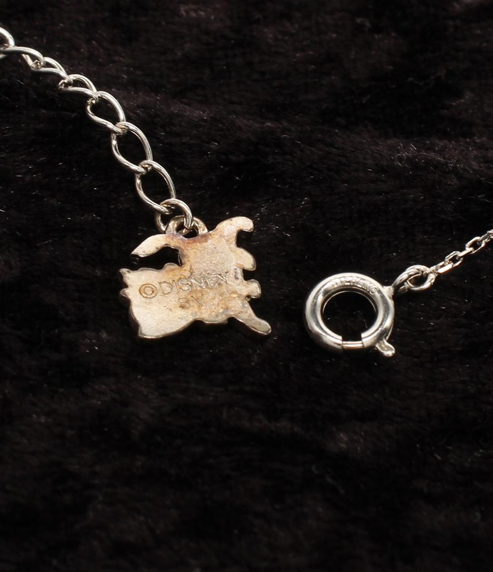 ディズニー ネックレス SV925 パール9.6mm ピンクサファイア マリーちゃん レディース Disney