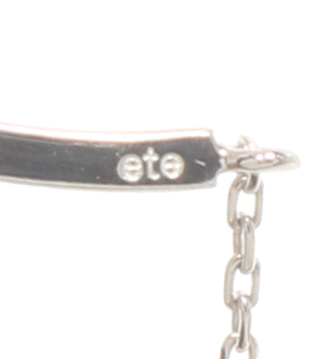 美品 ete ネックレス K18WG レディース エテ