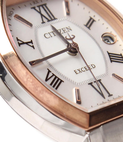 シチズン 腕時計 エクシード EXCEED ソーラー ホワイト ES8144-59A レディース CITIZEN