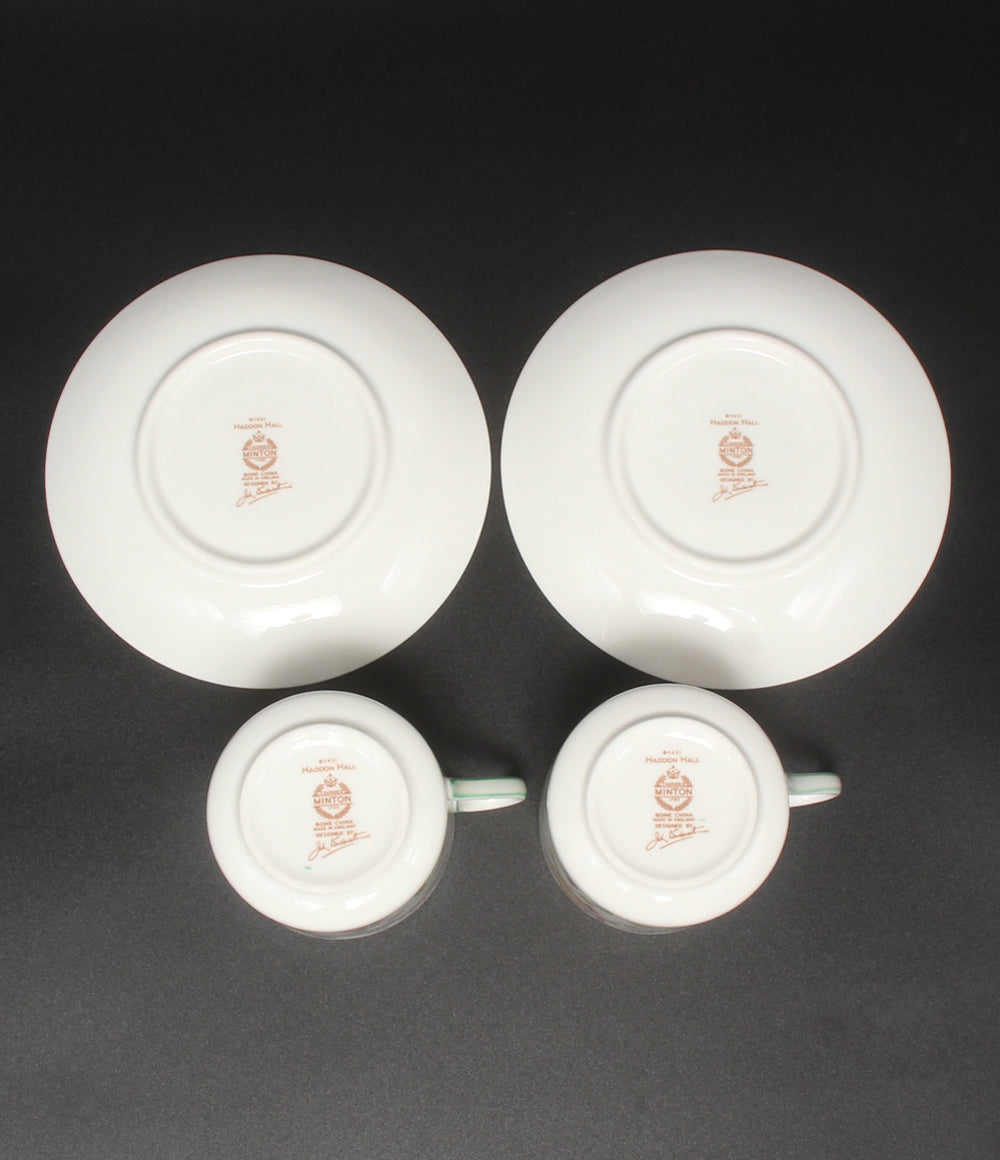 美品 Minton カップ＆ソーサー 2客セット ペア ハドンホール ミントン
