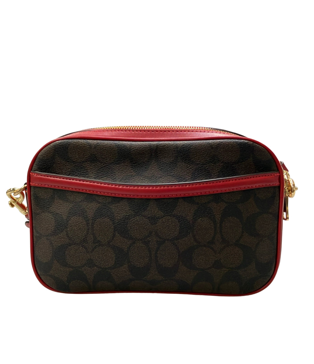 美品 COACH ショルダーバッグ 斜め掛け PVC シグネチャー 68168 レディース コーチ