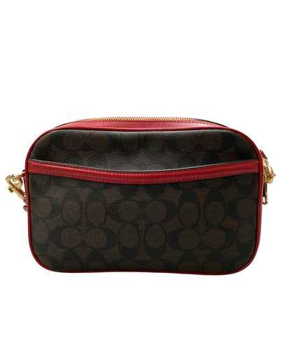 美品 COACH ショルダーバッグ 斜め掛け PVC シグネチャー 68168 レディース コーチ