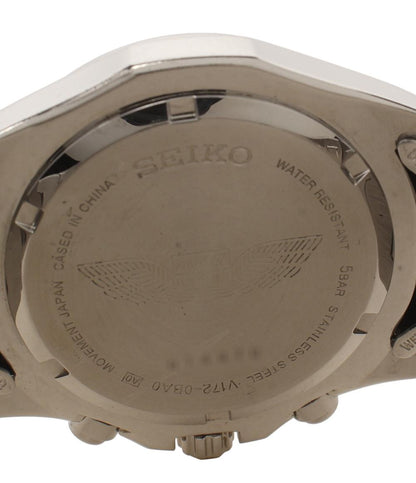 SEIKO 腕時計 ANA限定モデル ソーラー ブラック系 V172-0BA0 メンズ セイコー