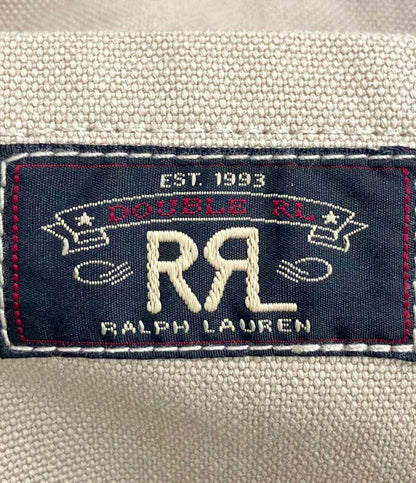 RRL トートバッグ ショルダーバッグ 2WAY 斜め掛け 絹 牛革 ロゴキャンバスカーペンター メンズ ダブルアールエル