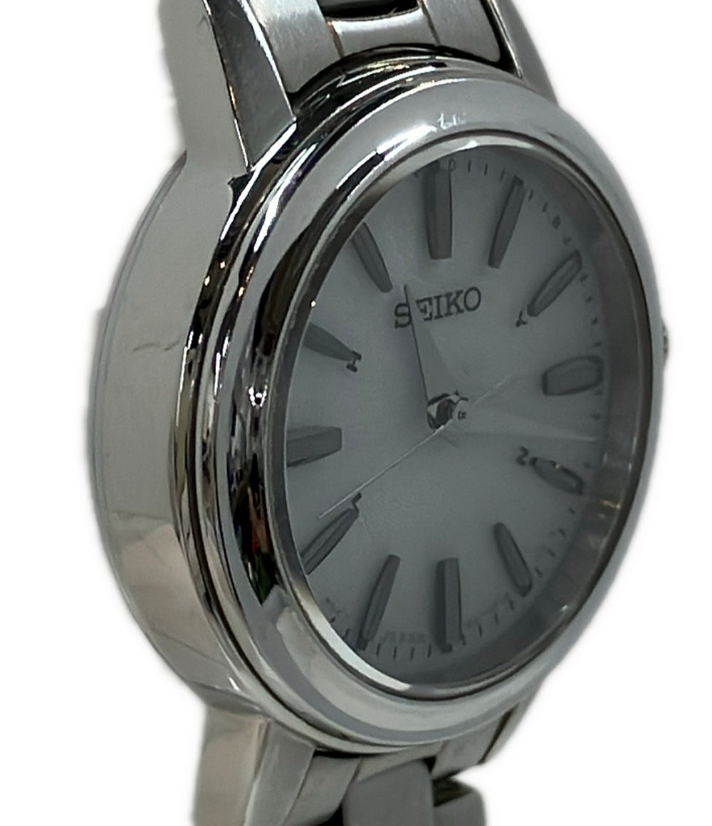 SEIKO 腕時計 電波ソーラー ソーラー ホワイト 1B21-0AL0 レディース セイコー